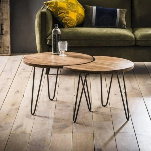 Moon Dance Living Lounge Center Coffee Nesting Tables (Set of 2)