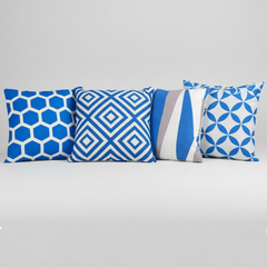 Solmire Bedroom Drawingroom Sofa Cushion Covers (Pack of 4)