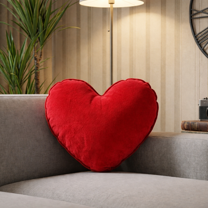 Amora Heart Velvet Filled Cushions
