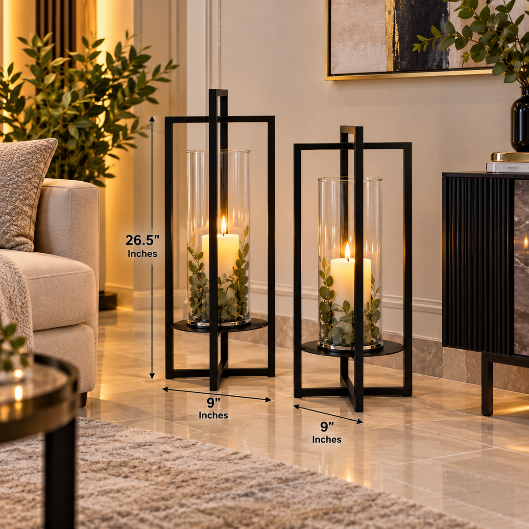 Tiluly Entryway Lounge Wooden Candle Holder Stand
