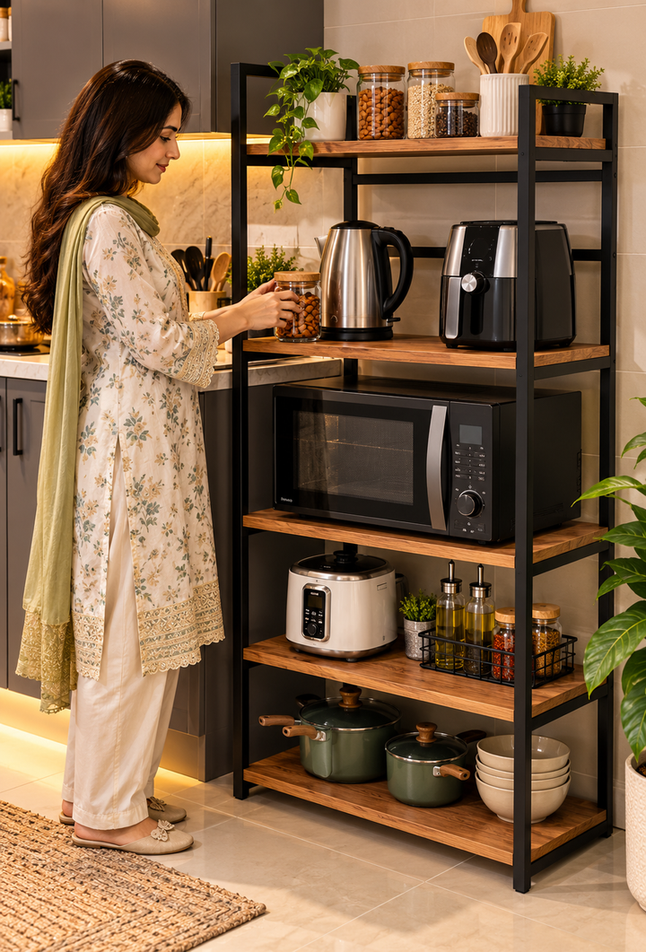 Non-punching Kitchen Shelves Rack