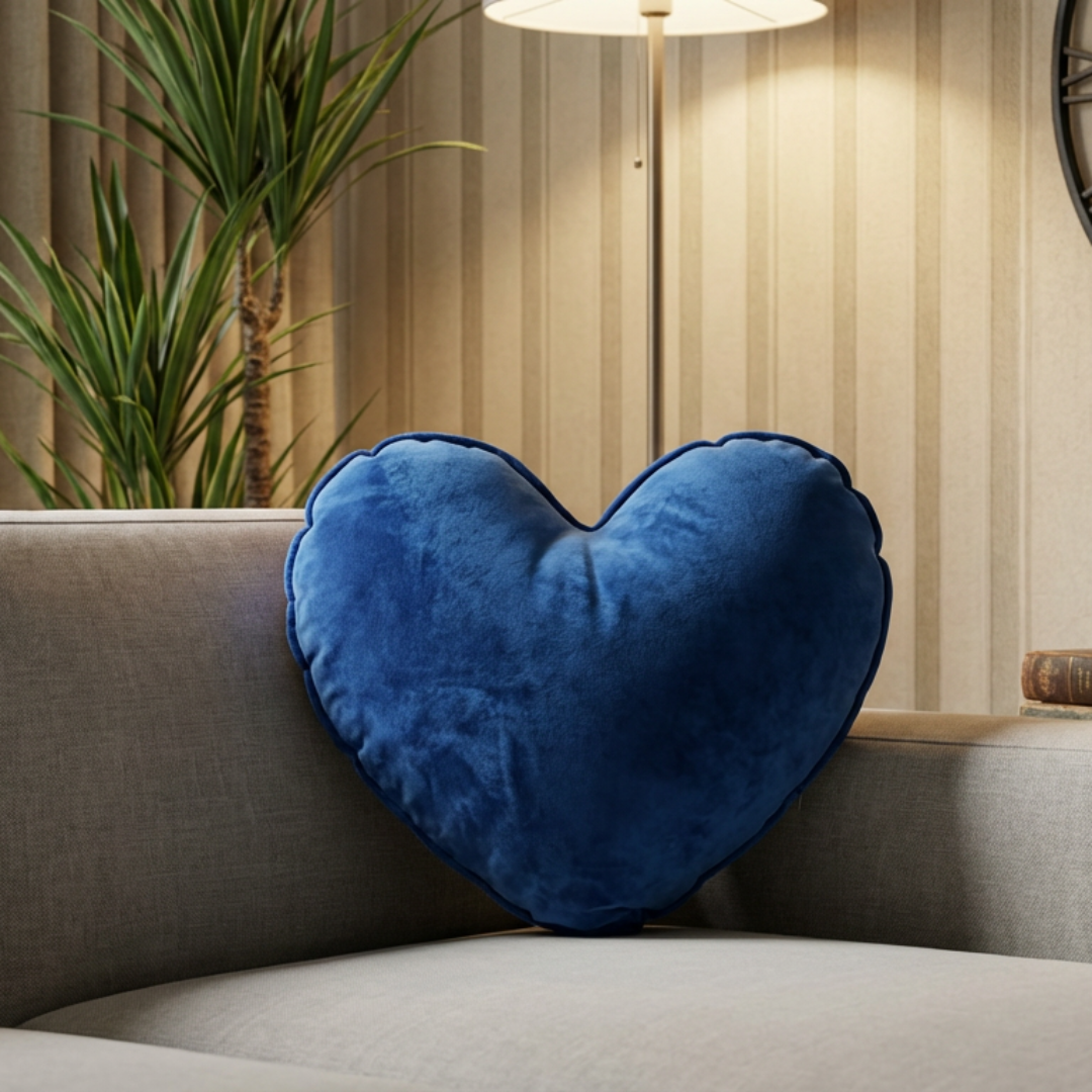 Amora Heart Velvet Filled Cushions