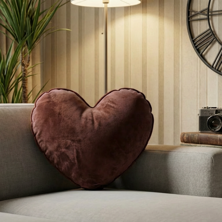 Amora Heart Velvet Filled Cushions