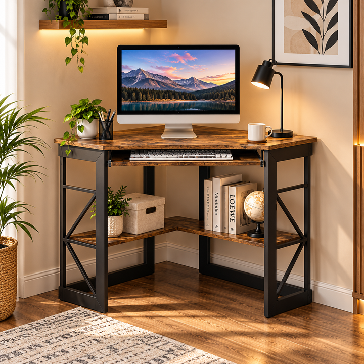 Corner Computer Desk for Home Office – Vecelo