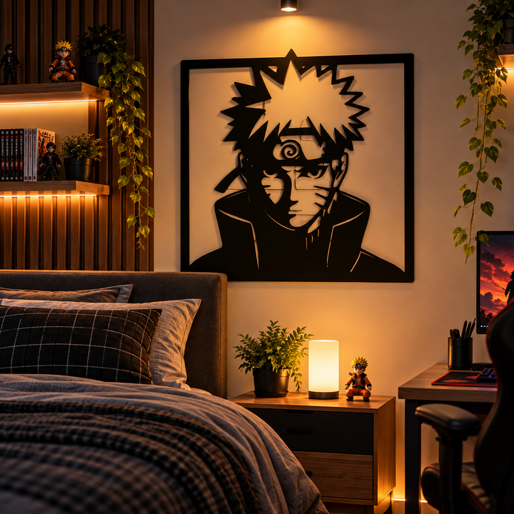 Naruto Uzumaki Shippuden Frame Wall Hanging Modern Anime Decor