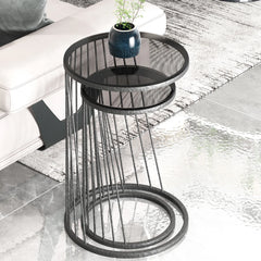 Drape Sin Living Lounge Side Center Nesting Tables (Set of 2)