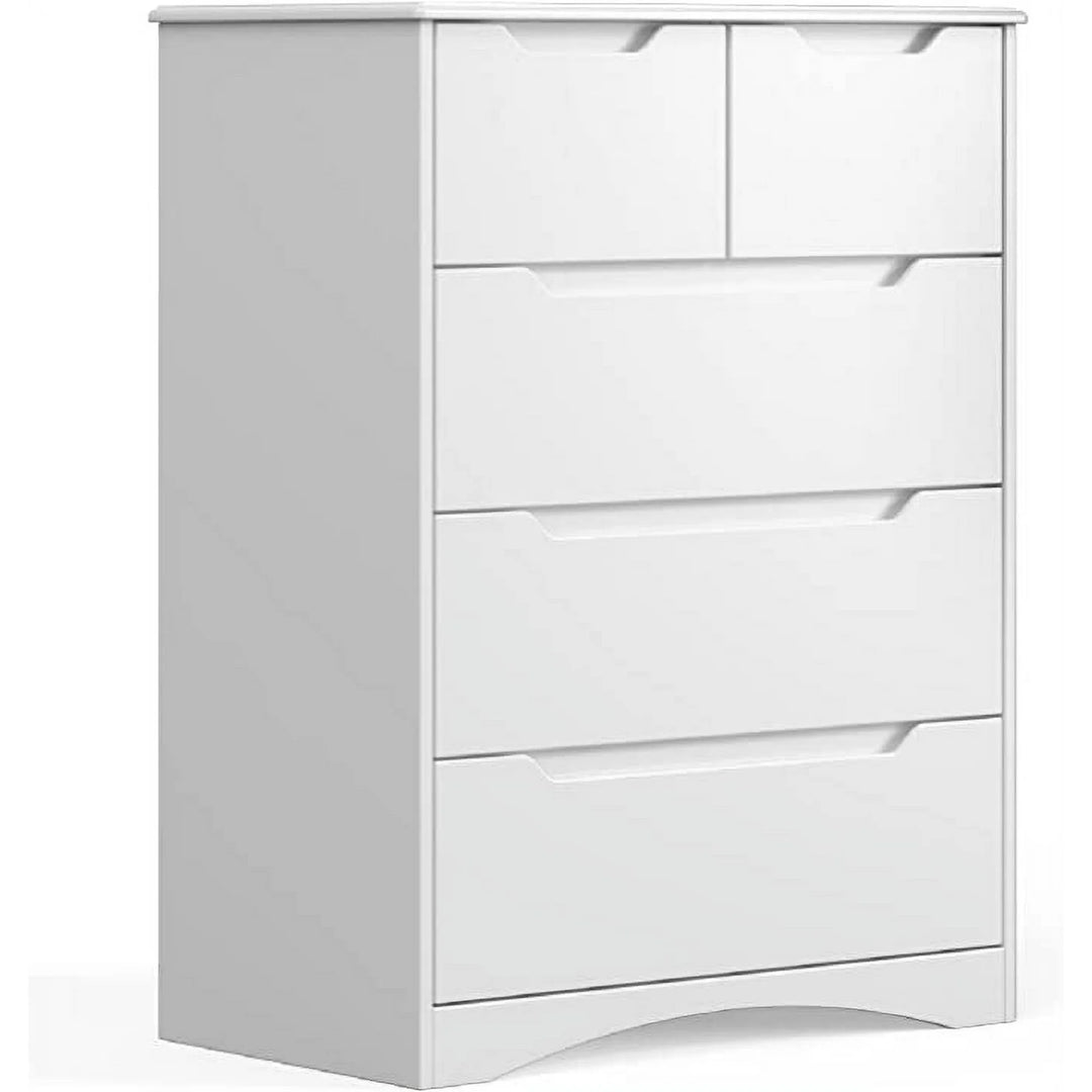 Lofka 5 Drawers Dresser Storage Living Room Cabinet Stand