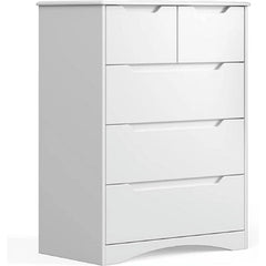 Lofka 5 Drawers Dresser Storage Living Room Cabinet Stand