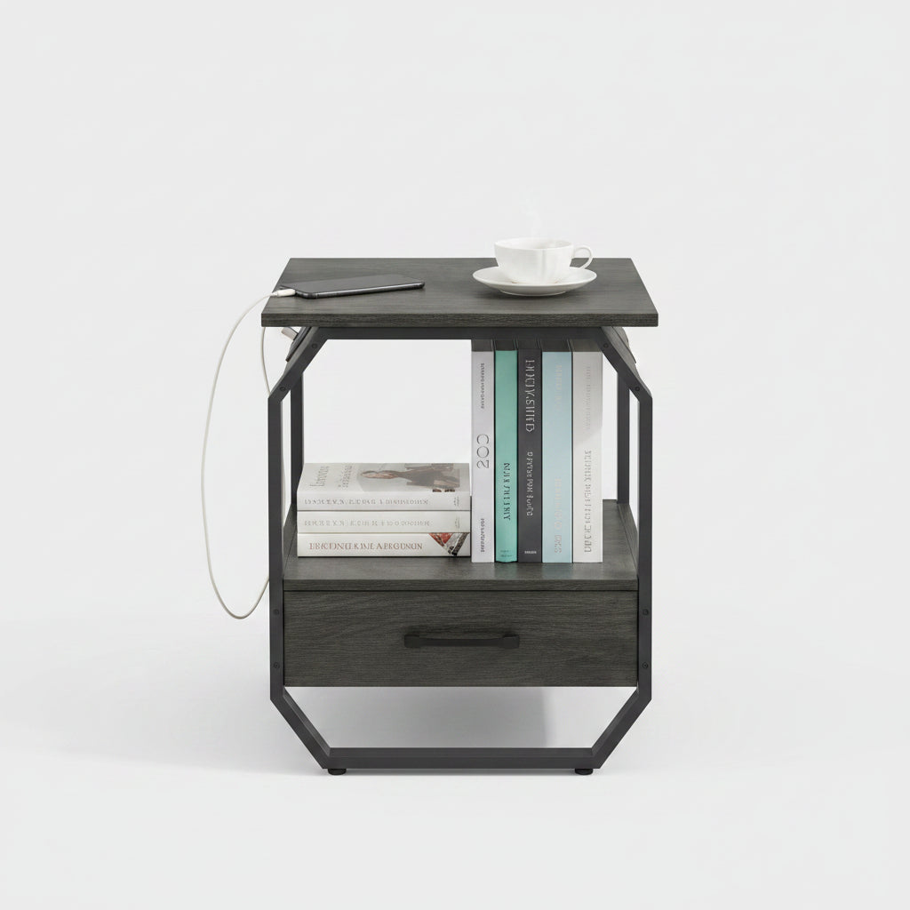 Hexi Bedside End Table - waseeh.com