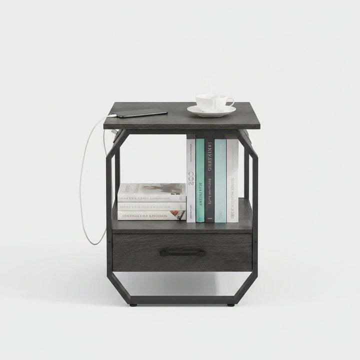 Hexi Bedside End Table - waseeh.com