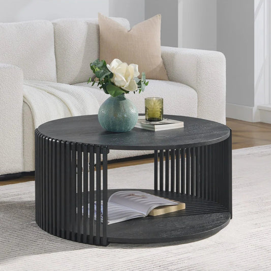 Estie Round Living Lounge Center Coffee Table