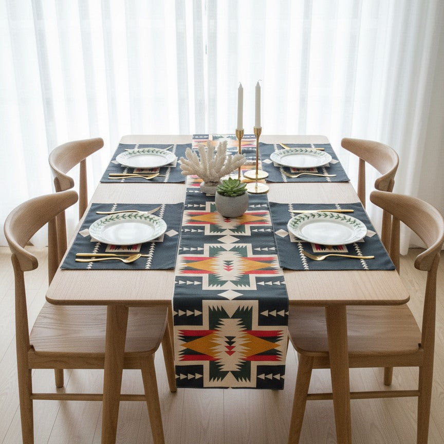 Lumirae Table Runner &amp; Mats Set | Home Décor | Waseeh Pakistan
