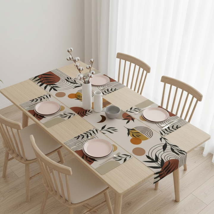 Orlena Table Runner &amp; Mats Set