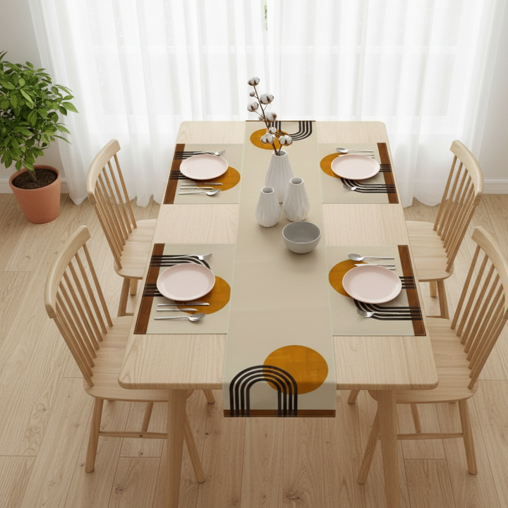 Orlena Table Runner &amp; Mats Set