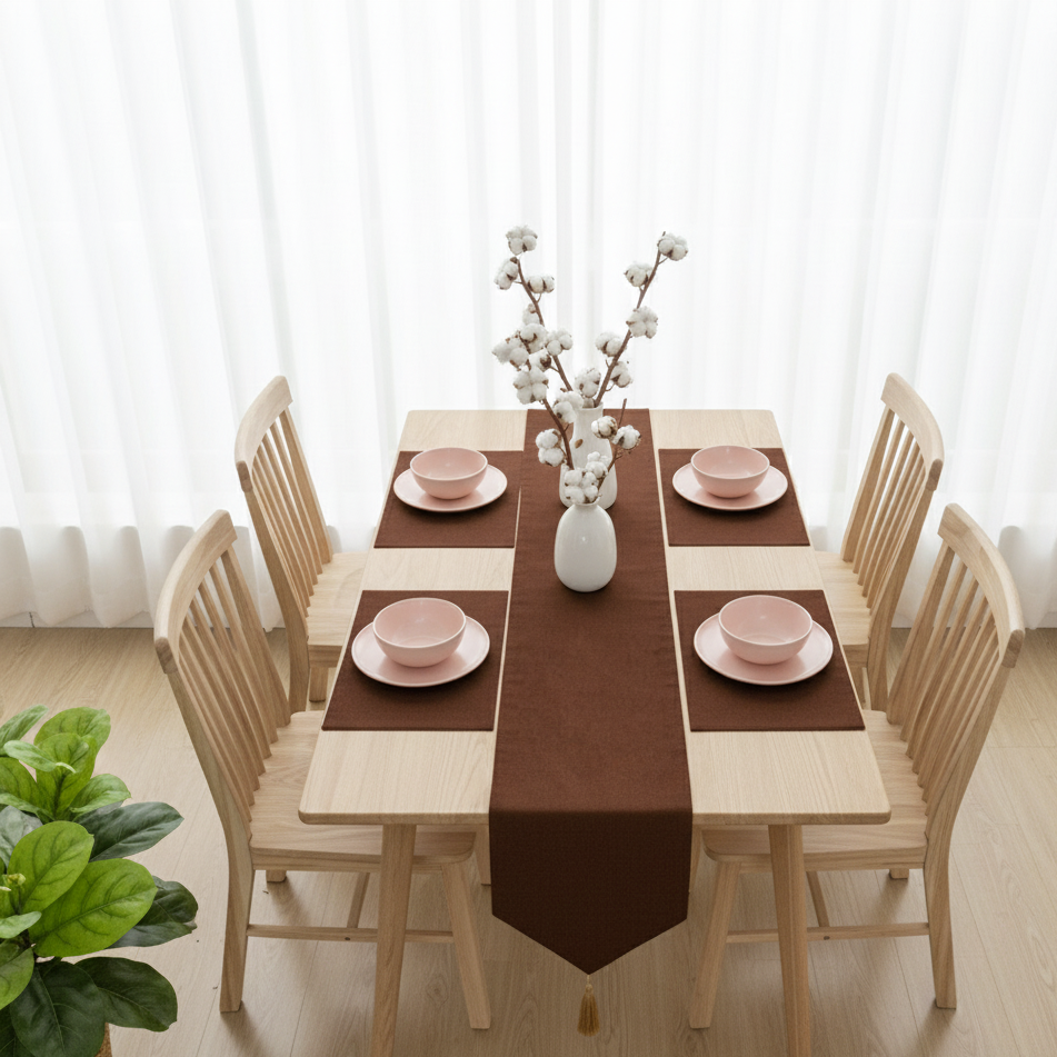 Viresta Table Runner &amp; Mats Set (Velvet)