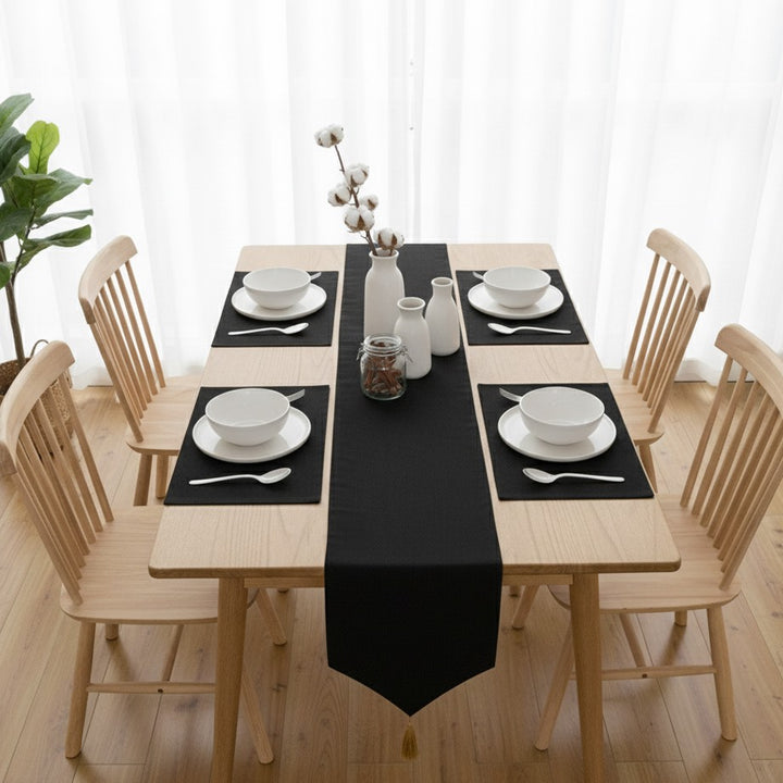 Viresta Table Runner &amp; Mats Set (Velvet) | Home Décor | Waseeh Pakistan