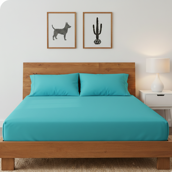 Azoria Tribal Cotton Fitted Bed Sheets (Set of 3)