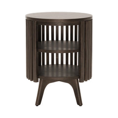 Klever Mid Century Modern Round Center and Side Coffee Table