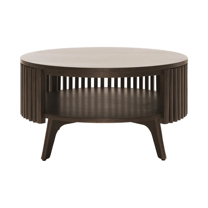 Klever Mid Century Modern Round Center and Side Coffee Table