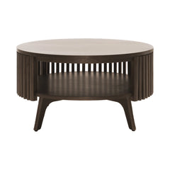 Klever Mid Century Modern Round Center and Side Coffee Table