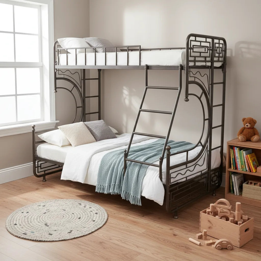 Metal Double Bunk  kid Bed