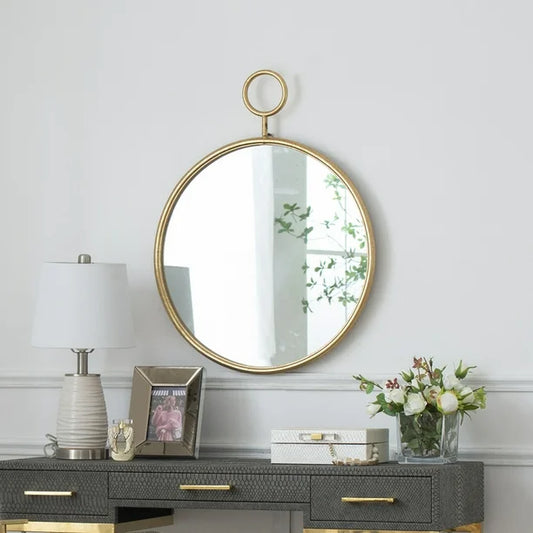 Benjara Hallway Entryway Living Bathroom Bedroom Wall Mirror Decor