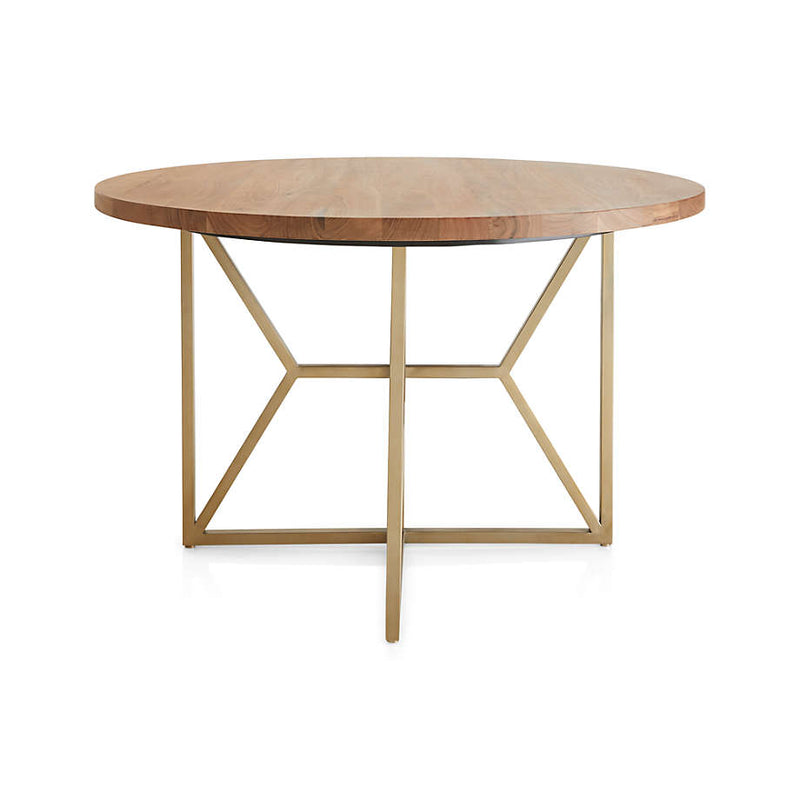 Hayes Round Living Lounge Dining Table (Solid Wood)