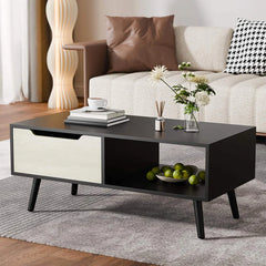 Jijaro Elegant Living Lounge Coffee Rectangle Center Table
