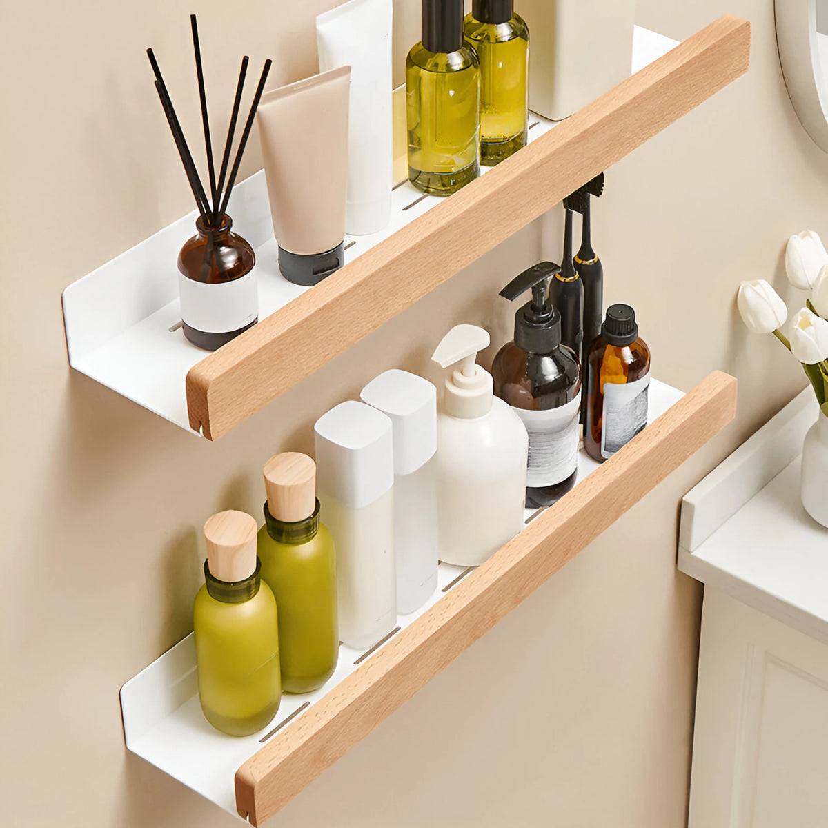 Saravine Bathroom Storage Shelf (Set of 2)