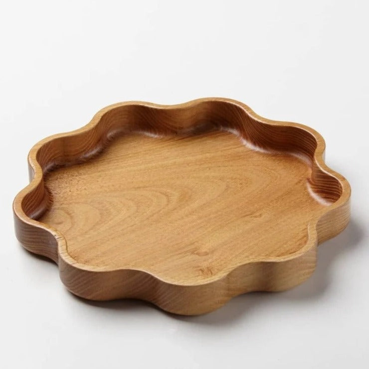 Star Serving Solid Wood Kitchen Tray Platter (Pack of 3)
