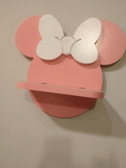 Minnie Mouse Kids Bedroom Floating Shelve Decor