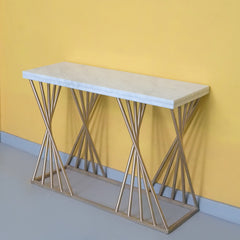 Luxury Villow Entryway Lounge Living Room Console Table (Marble)