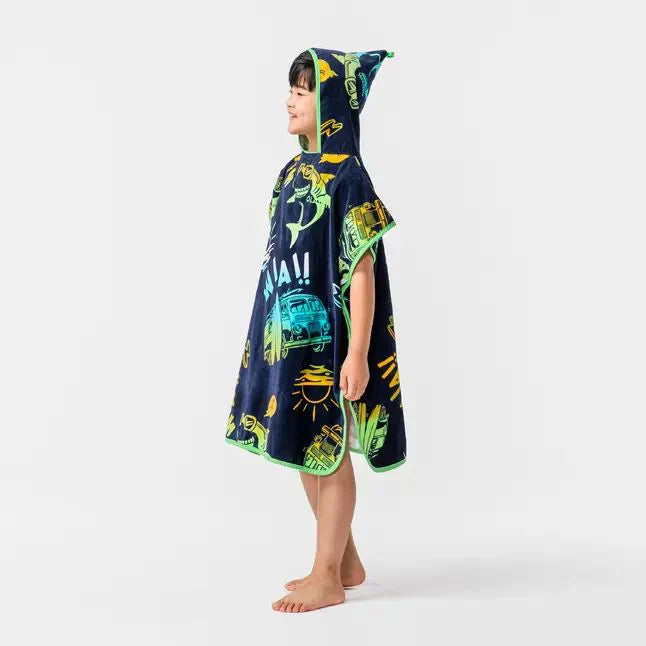 Calyvera Veil Kids Wearing Ponchu