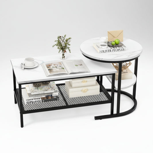 Javarrius Living Lounge Nesting Coffee Center Table