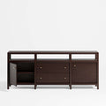 Hoard Living Lounge LED Storage Media Console (Solid Wood)