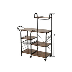 Kolata Kitchen Rolling Spice Oven Utensils Cup Coffee Organizer Rack