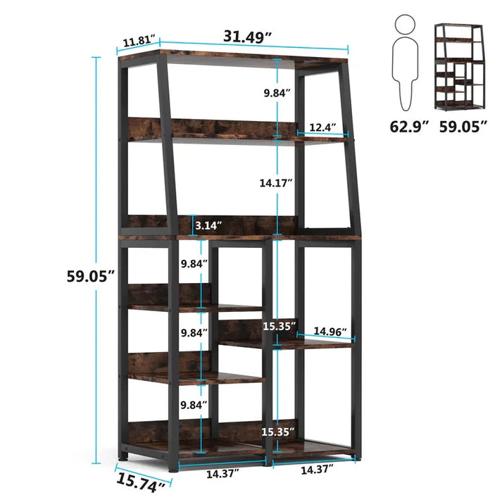 Turdoly Iron Standard Kitchen Microwave Spice Organizer Rack