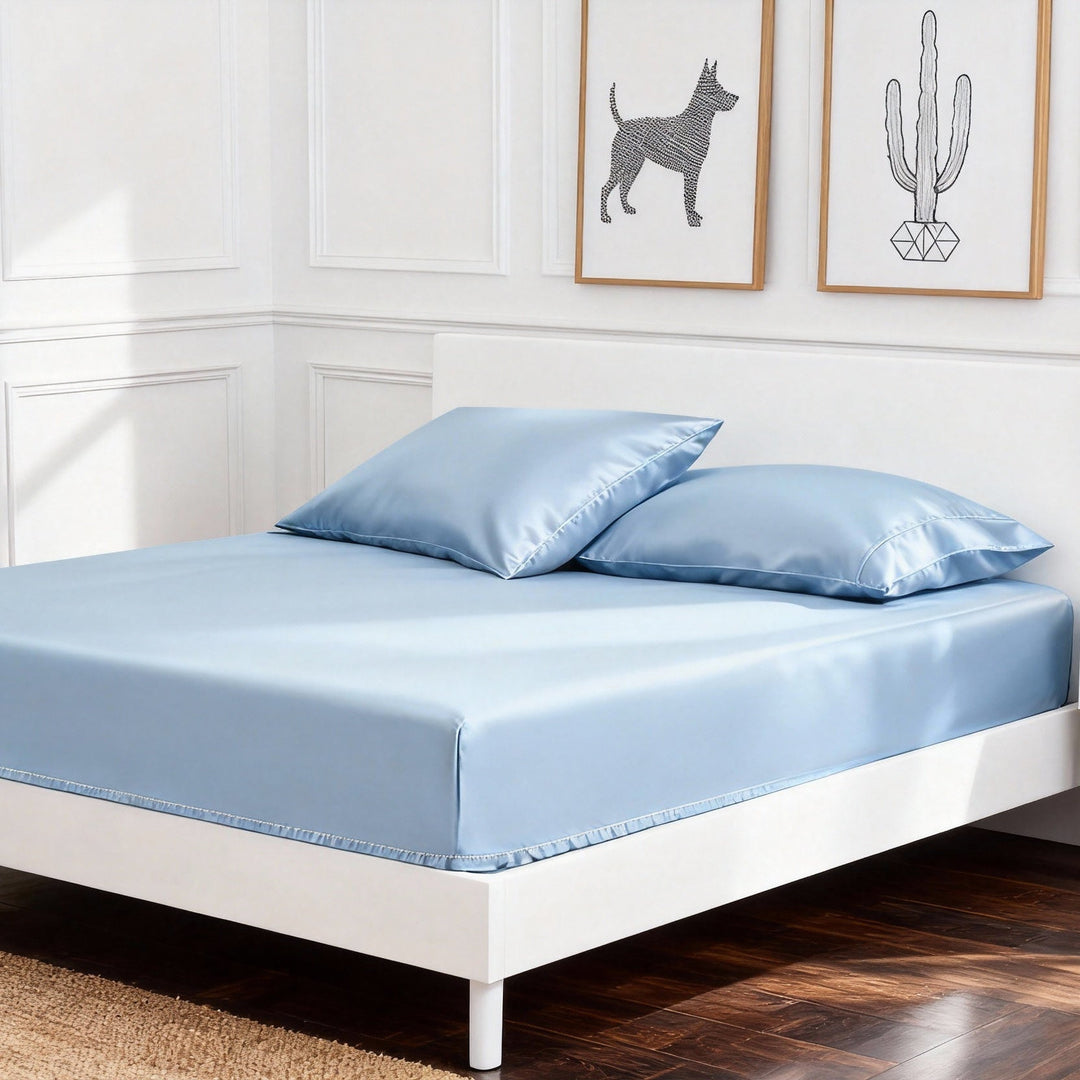 Lunique Cotton Fitted Bed Sheets (Set of 3)