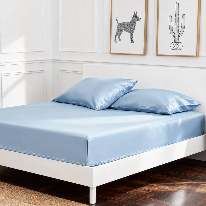 Lunique Cotton Fitted Bed Sheets (Set of 3)
