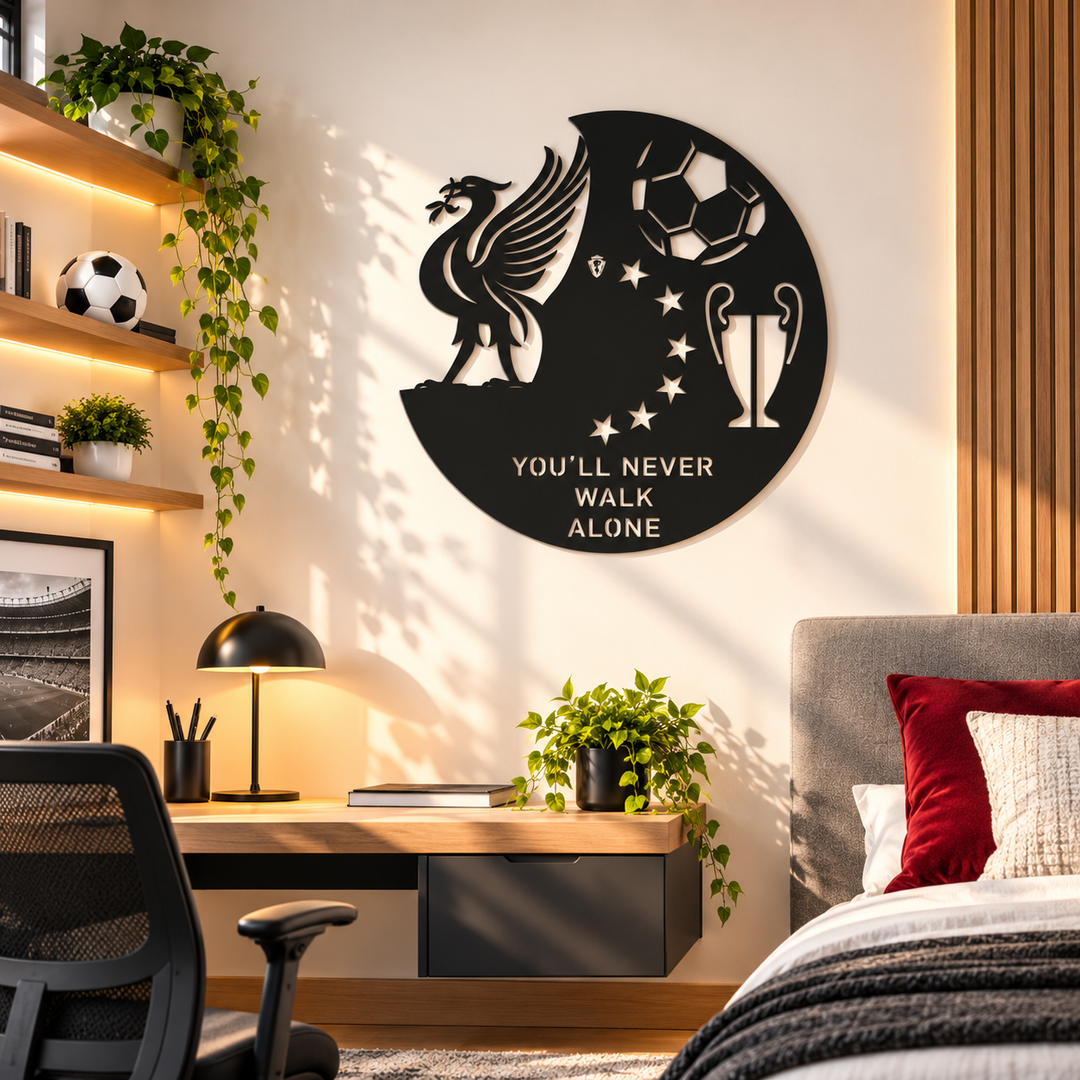 Liverpool Club Inspired - Football Logo Wall Hanging Frame Decor
