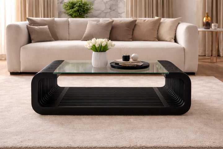 Horizon Lines Living Lounge Coffee Center Table