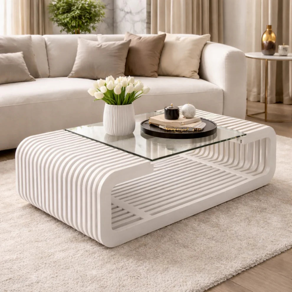 Horizon Lines Living Lounge Coffee Center Table