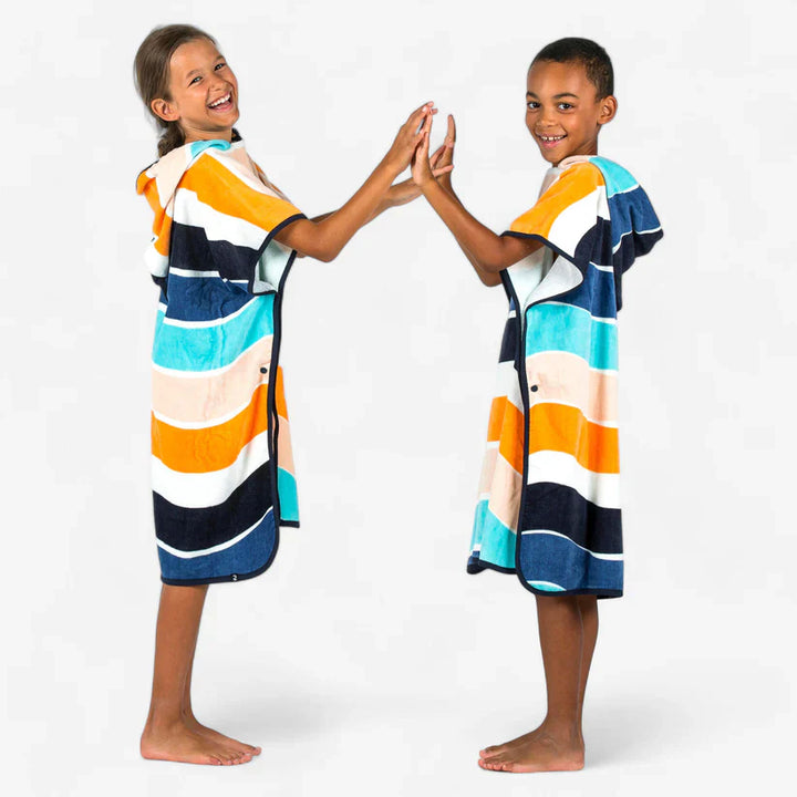 Lumorine Rainbow Kids Wearing Ponchu