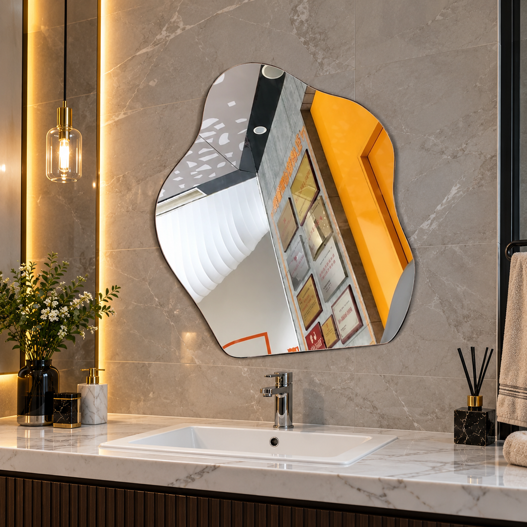 Cofeny Asymmetrical Dressing Modern Bedroom Bathroom Mirror