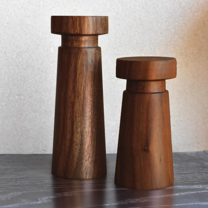 Rookolo Living Lounge Table Candle Holder Stands (Set of 2)