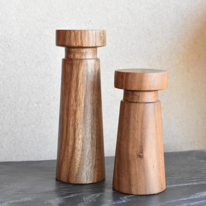 Rookolo Living Lounge Table Candle Holder Stands (Set of 2)