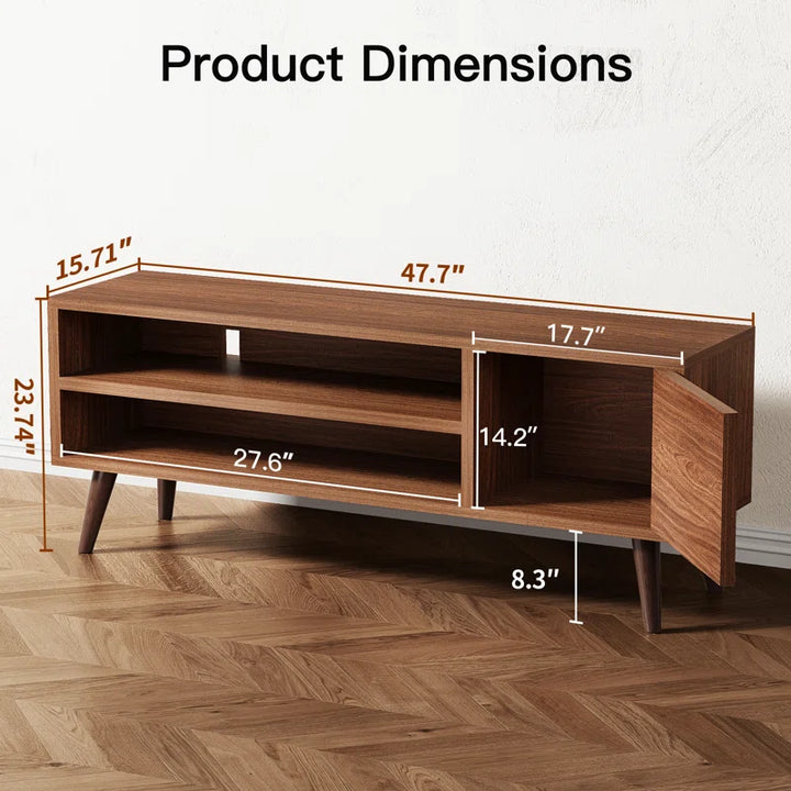 Riley Mid-Century Modern TV Stand Console Cabinet Table