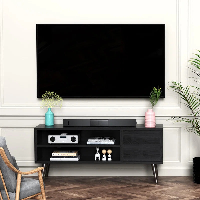 Riley Mid-Century Modern TV Stand Console Cabinet Table