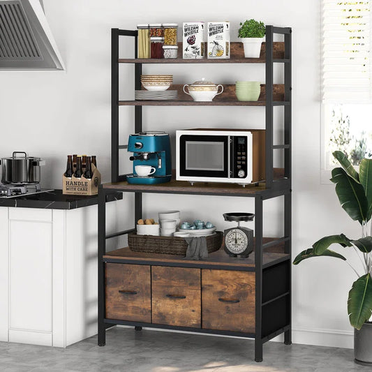 Compati Kitchen Spice Microwave Standard Baker's Rack