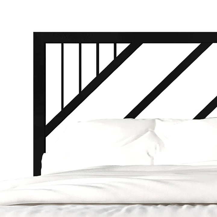 Sherrard All Metal Open-Frame Low Platform Bed